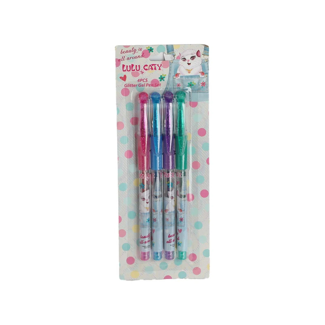 4-color glitter pen set