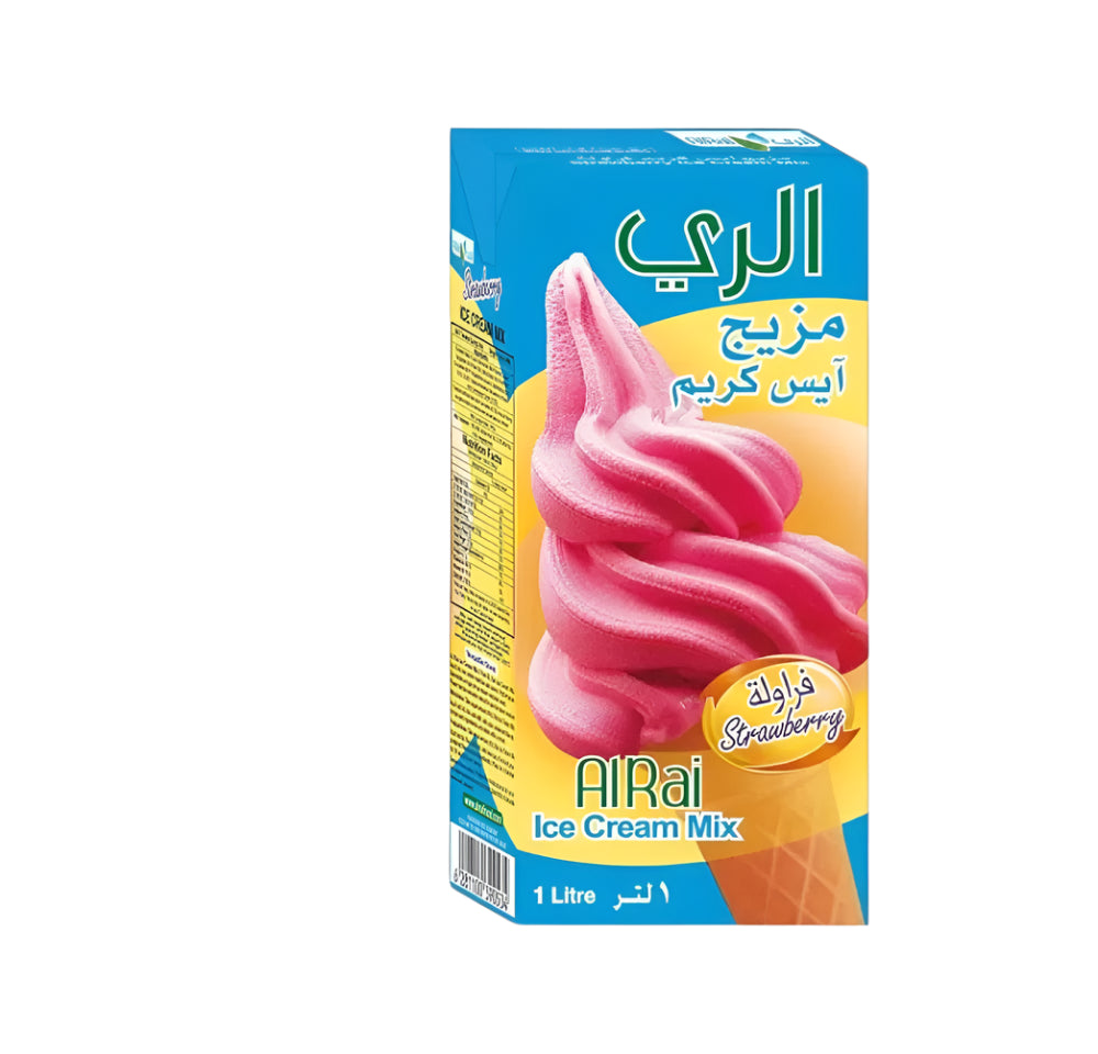 خليط الري ايس كريم نكهة فراوله 1 لتر