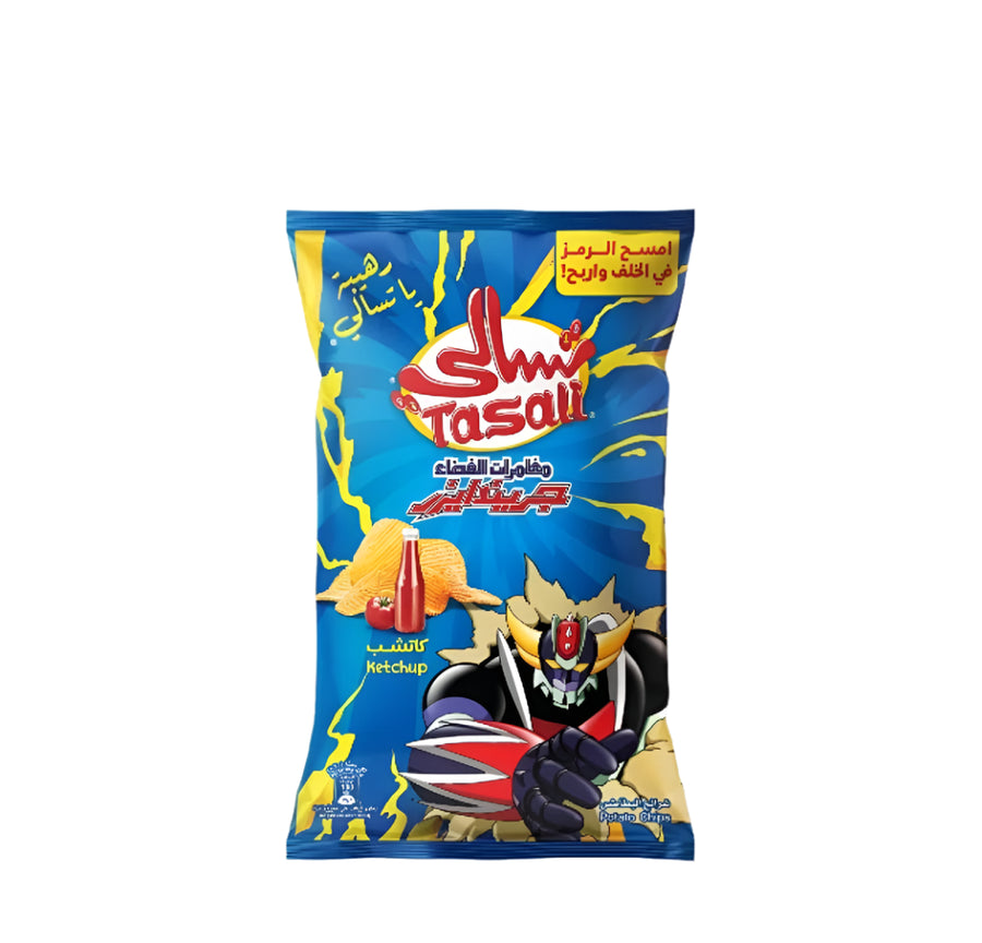 تسالي رقائق البطاطس بالكاتشب 155 جرام