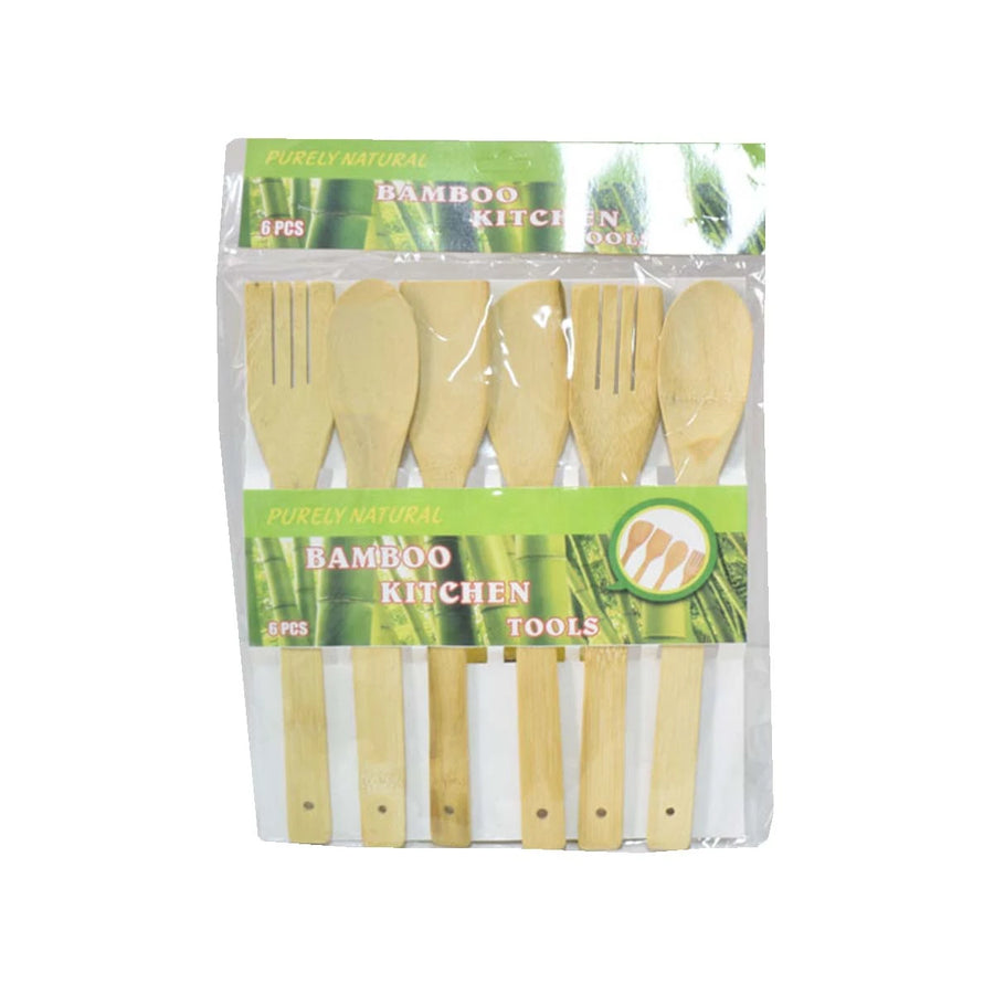 طقم ملاعق طبخ خشب 6 قطعة AF501906