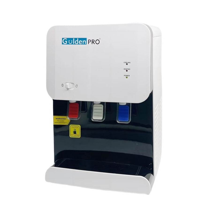 Electric water dispenser with three taps