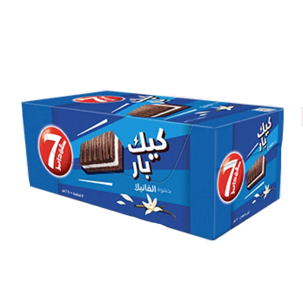 سفن دايز كيك بار بحشوة الفانيلا 12*25 جرام