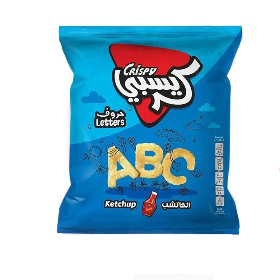 بطاطس كريسبي حروف بطعم الكاتشب 90 جرام