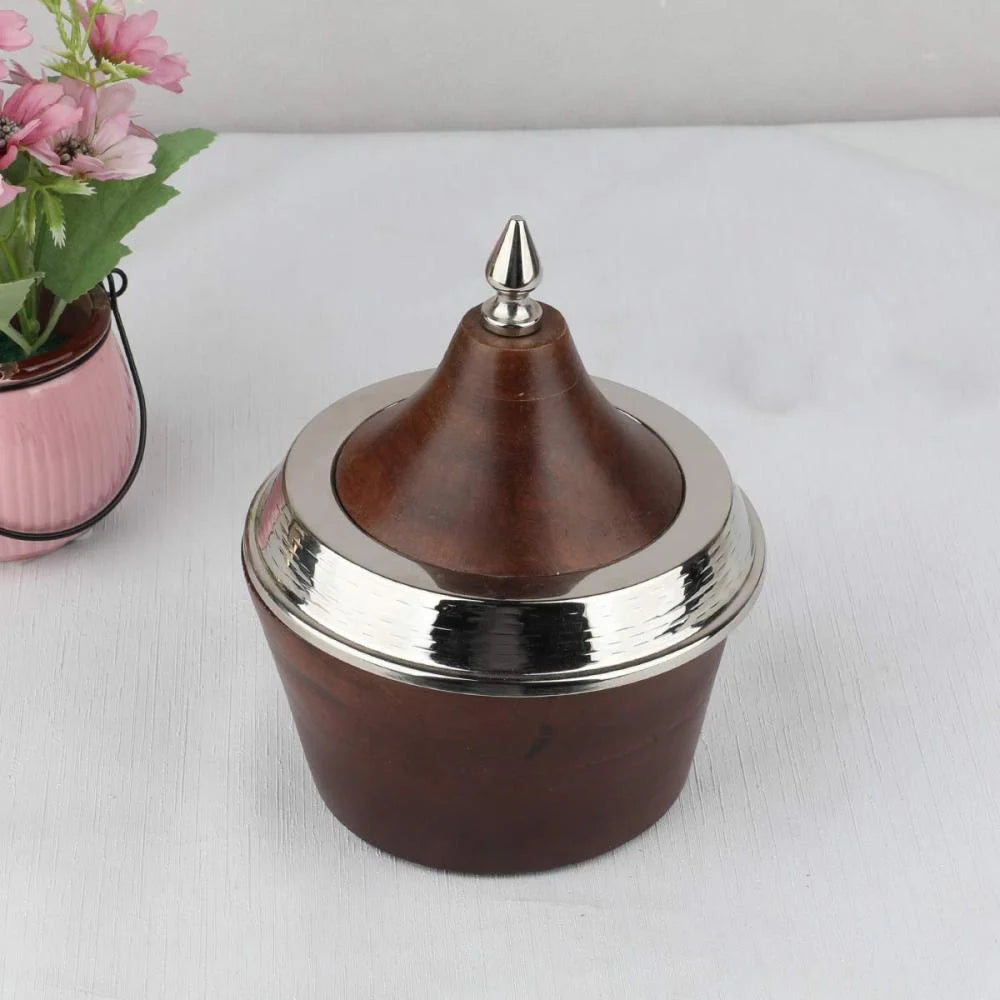 تمرية خشب واستيل هندي 14x16 سم