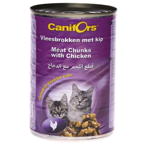 Влажный корм для кошек Canforce консервы мясные и куриные 410 грамм