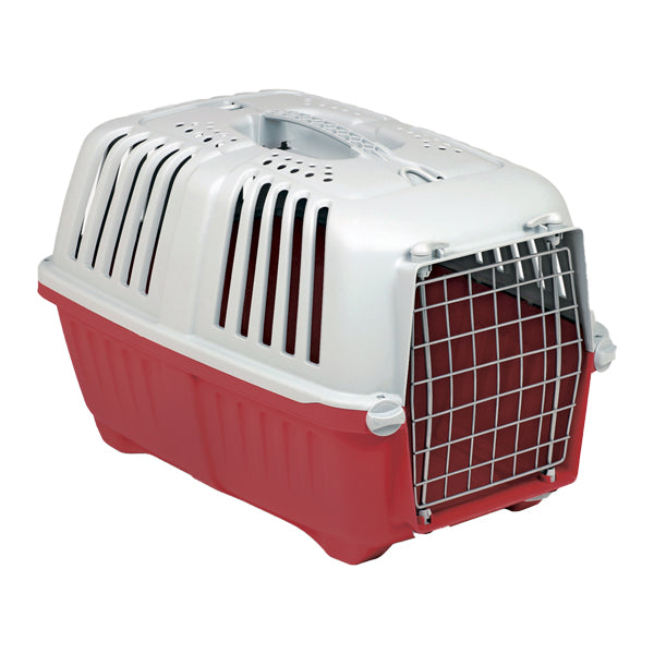 Pratico carrier with metal door for cats and dogs - small