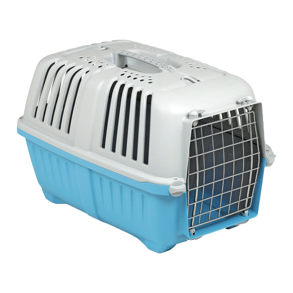 Pratico carrier with metal door for cats and dogs - large