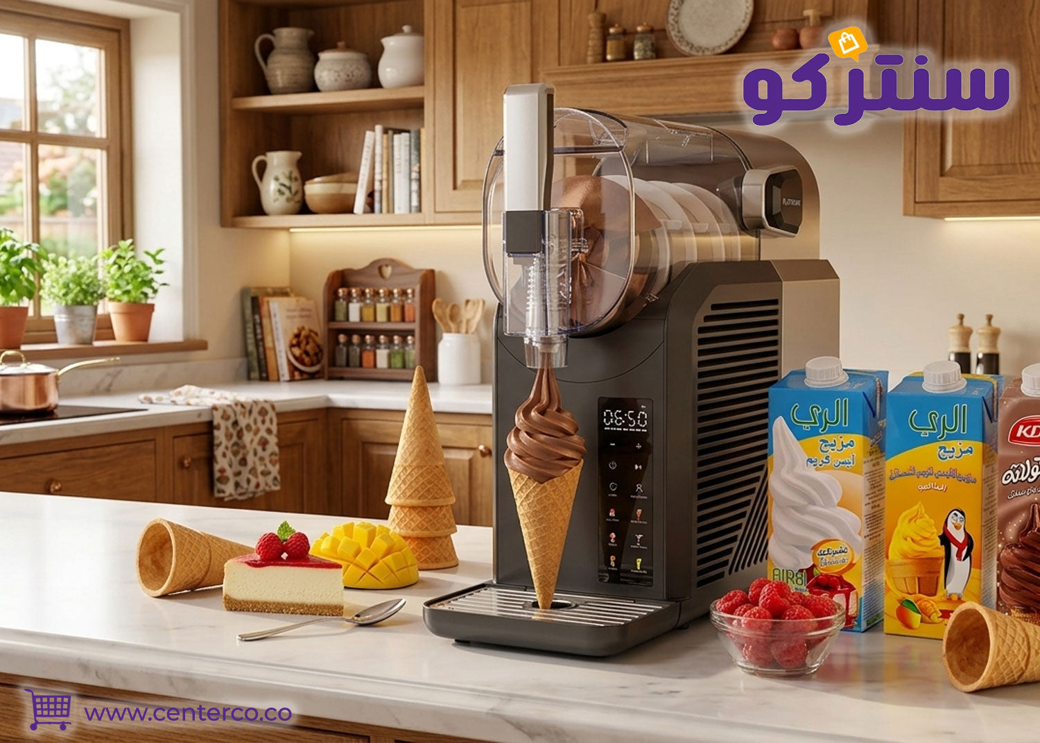 طريقة عمل ايس كريم منزلي سهل ولذيذ