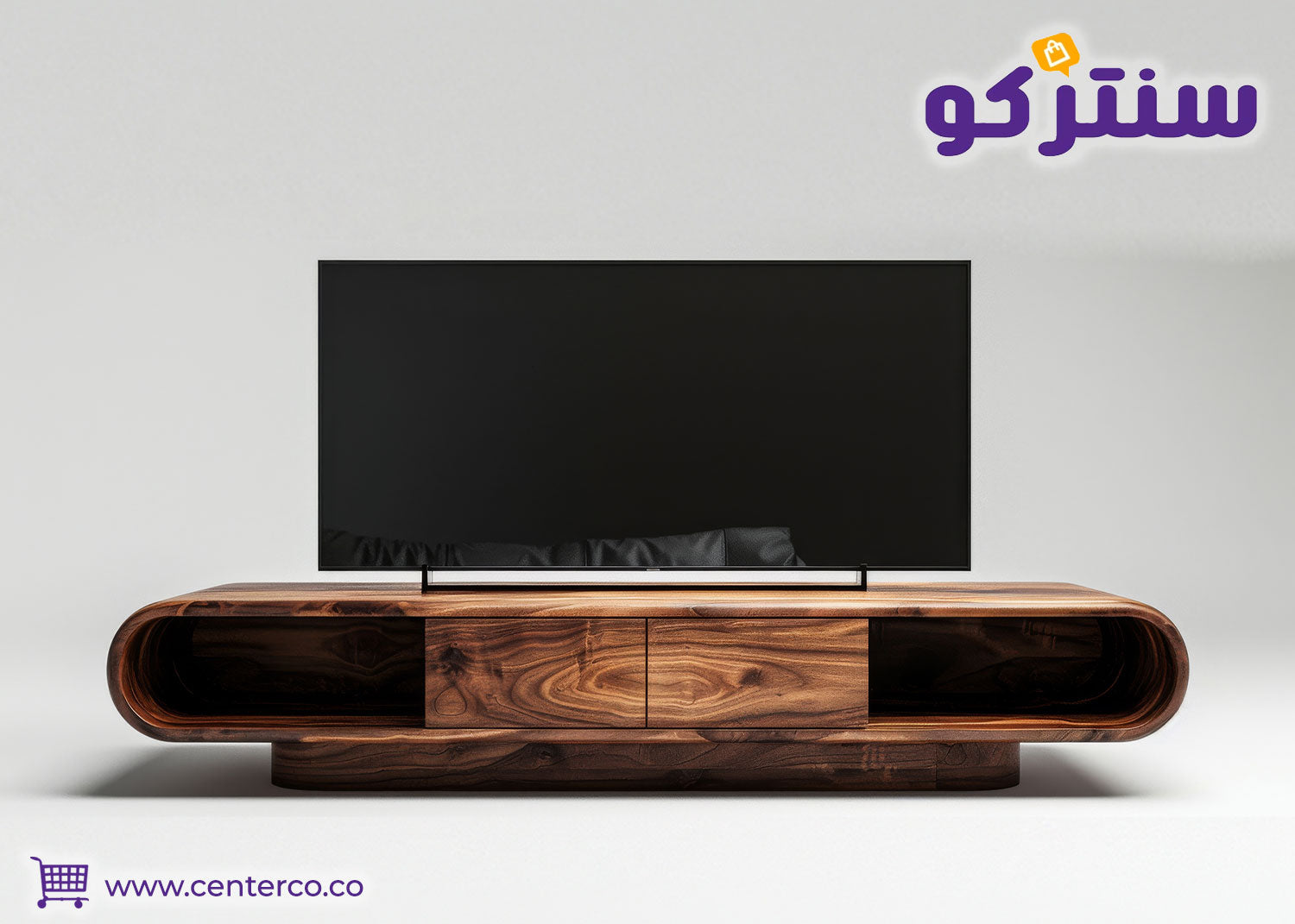 طاولة تلفزيون تكمل شكل غرفة المعيشة