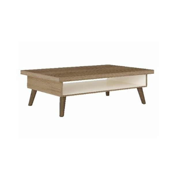 LUCCA COFFEE TABLE - OAK / OFF WHITE