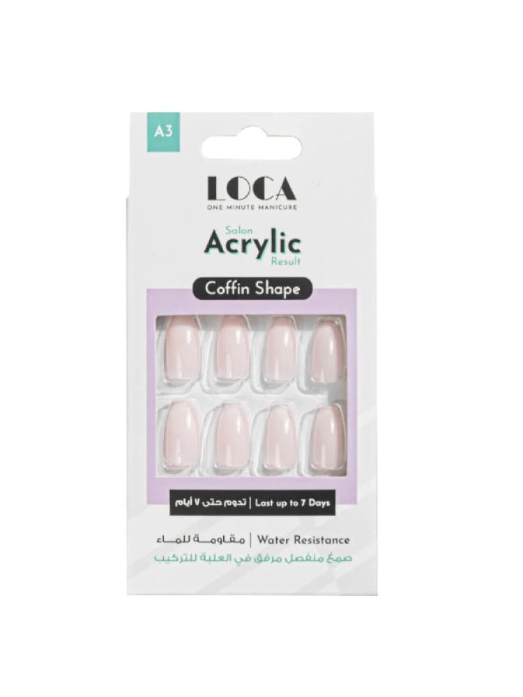 اظافر صناعية اكريلك من لوكا - A3 لون اومبري