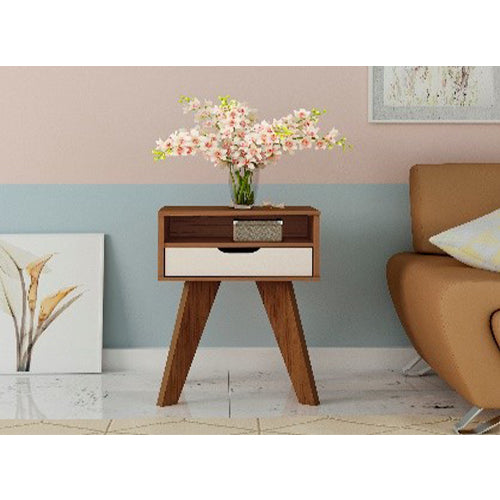 VIP END TABLE - CEDAR / OFF WHITE