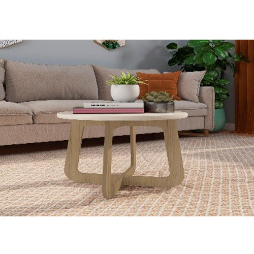 JASMIN COFFEE TABLE - OFF WHITE / OAK