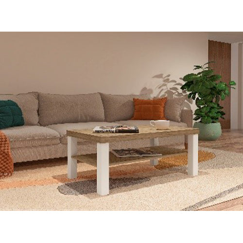 UP COFFEE TABLE - OAK / OFF WHITE