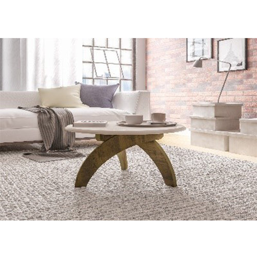 JADE COFFEE TABLE - OFF WHITE / PINE