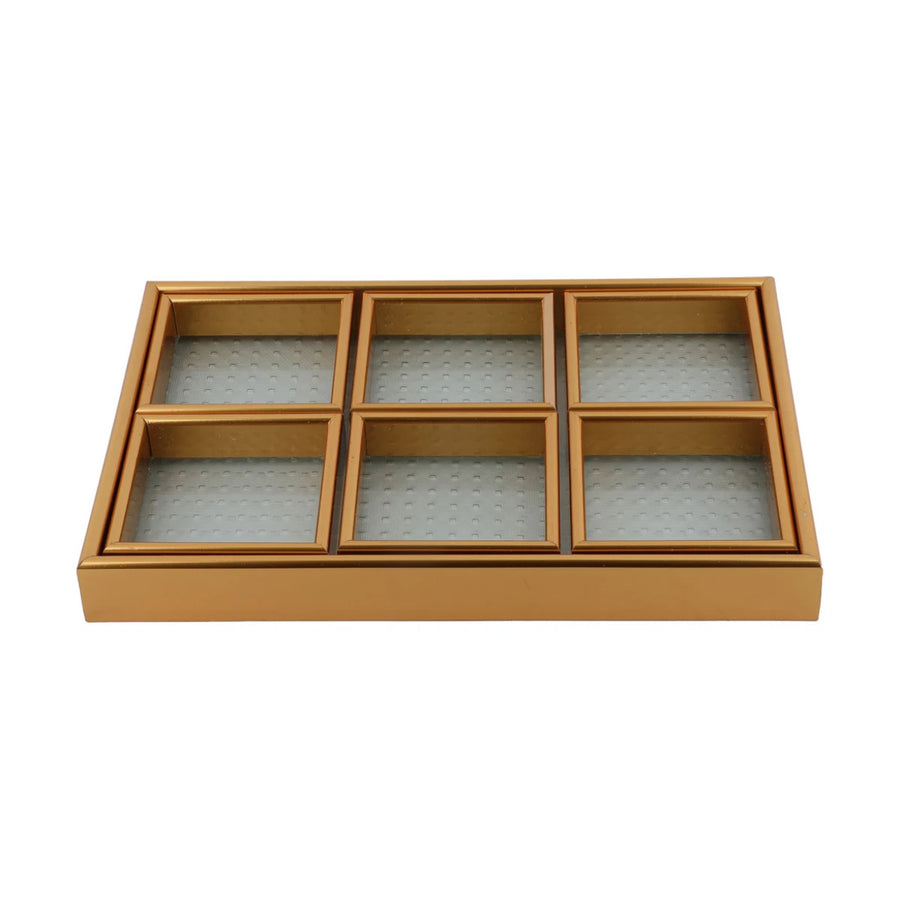 صحن تقديم مقسم 7 قطعه