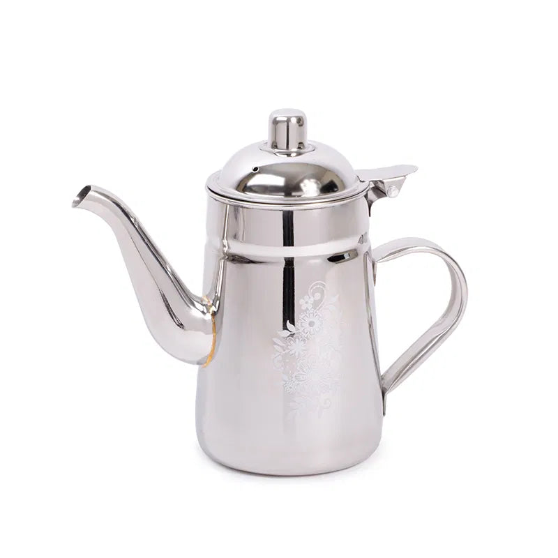 بكرج استيل فضي منقوش