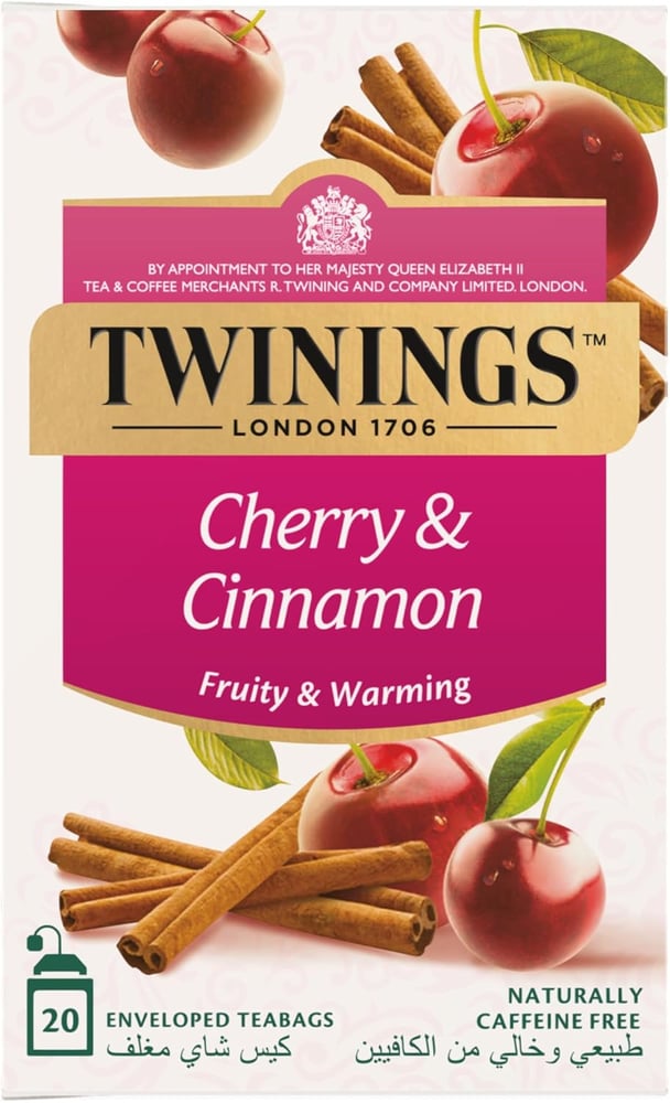 تويننجز شاي كرز وقرفة 20 حبة Cherry&Cinnamon