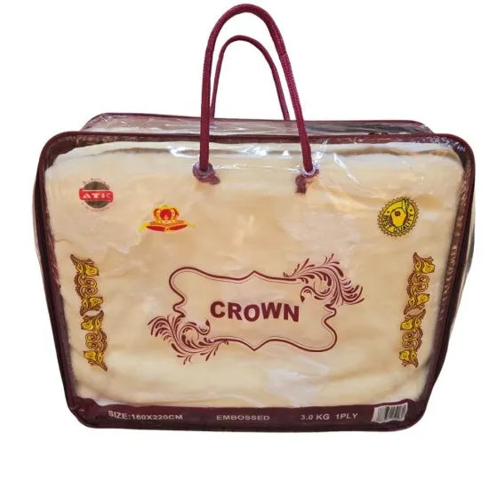 بطانية كراون فاخرة 3 كيلو – مقاس 160×220 سم