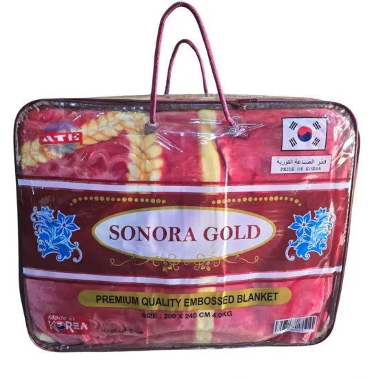 بطانية سونورا فاخرة 4 كيلو – مقاس 200×240 سم