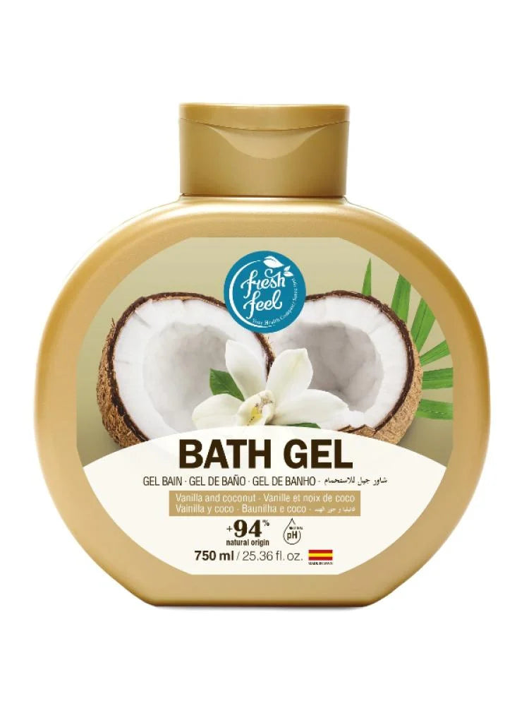 फ्रेशविल वनीला और नारियल शावर जेल - 750 मिलीलीटर