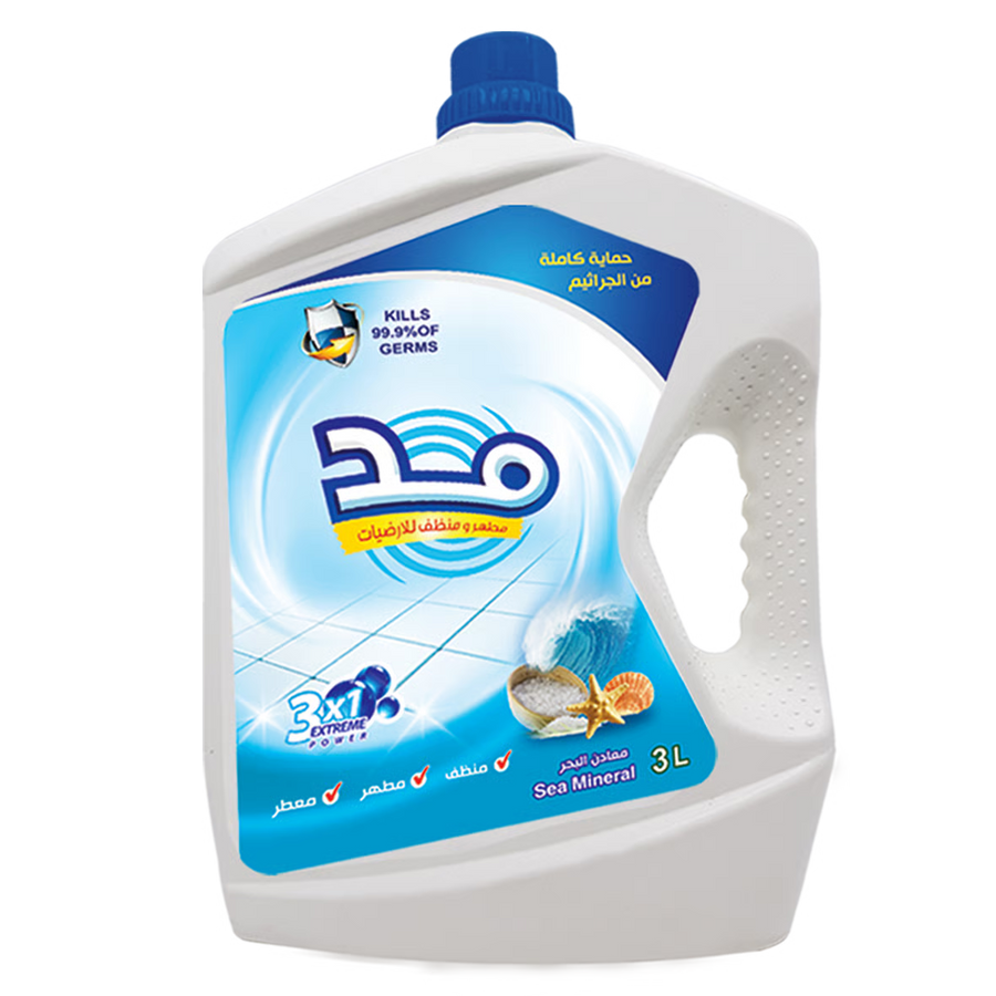مطهر و منظف متعدد الاستخدامات  مد معادن بحر  3 لتر