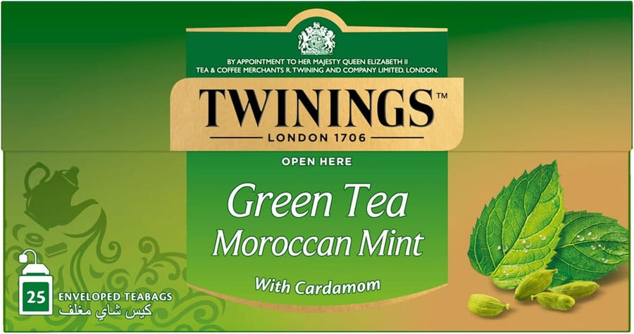 تويننجز شاي نعناع مغربي والهيل 25حبة Moroccan Mint With cardamom