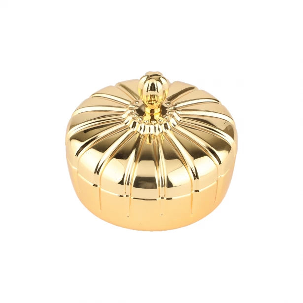 Tamaris doré avec couvercle de taille 10*7 cm