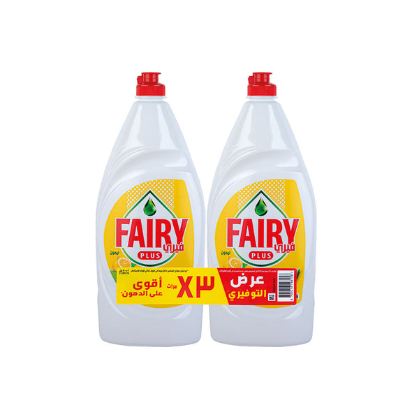 Fairy Plus Lemon Dishwashing Liquid 2*800ml