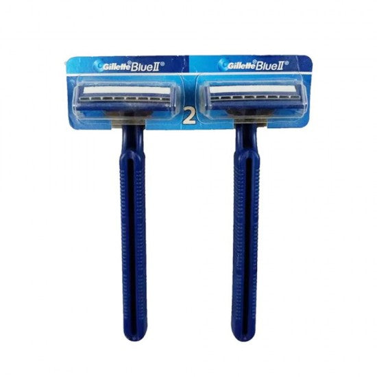 جيليت ماكينة حلاقة موس بلو 2 وايت باتي من جيليت 2 قطعه للاستعمال مرة واحدة امواس