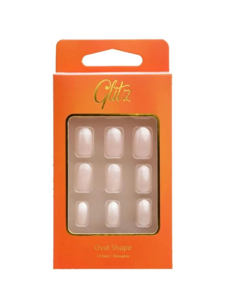 اظافر صناعيه لصق ذاتي رقم 13 لون فرنسي نود من جليتز - 24حبه