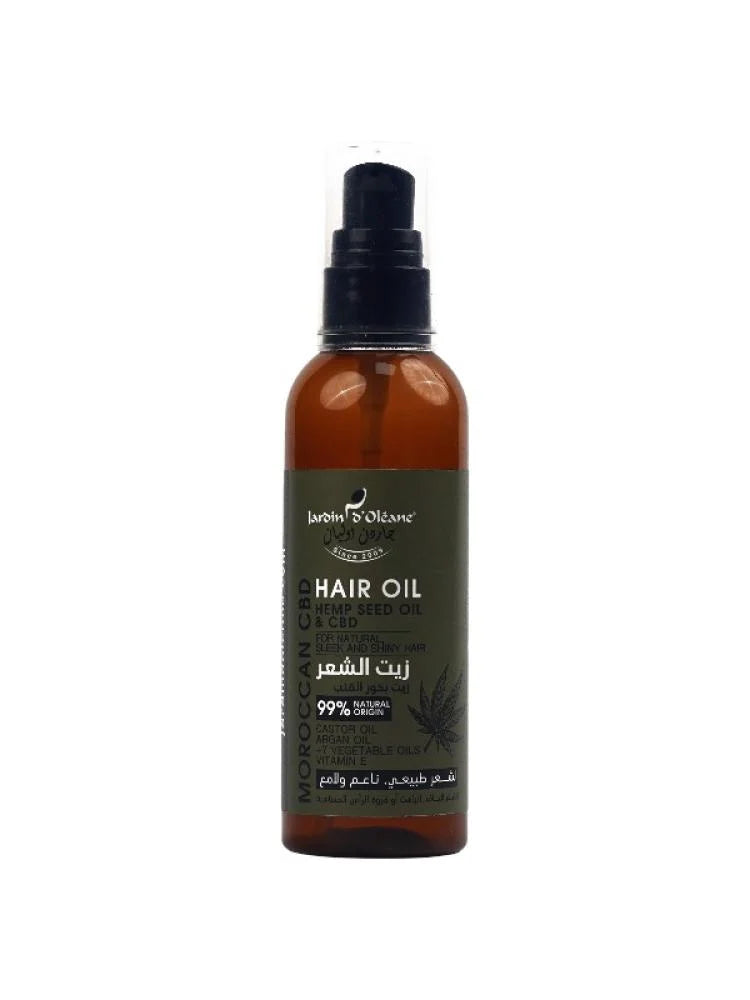 زيت بزيت بذور القنب لشعر ناعم ولامع من جاردن اوليان - 100 مل
