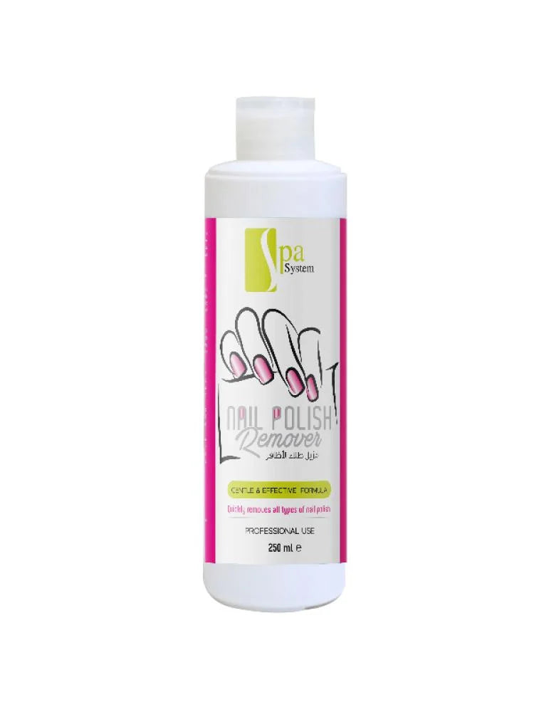 स्पा सिस्टम जेंटल एंड इफेक्टिव नेल पॉलिश रिमूवर - 250 मिलीलीटर
