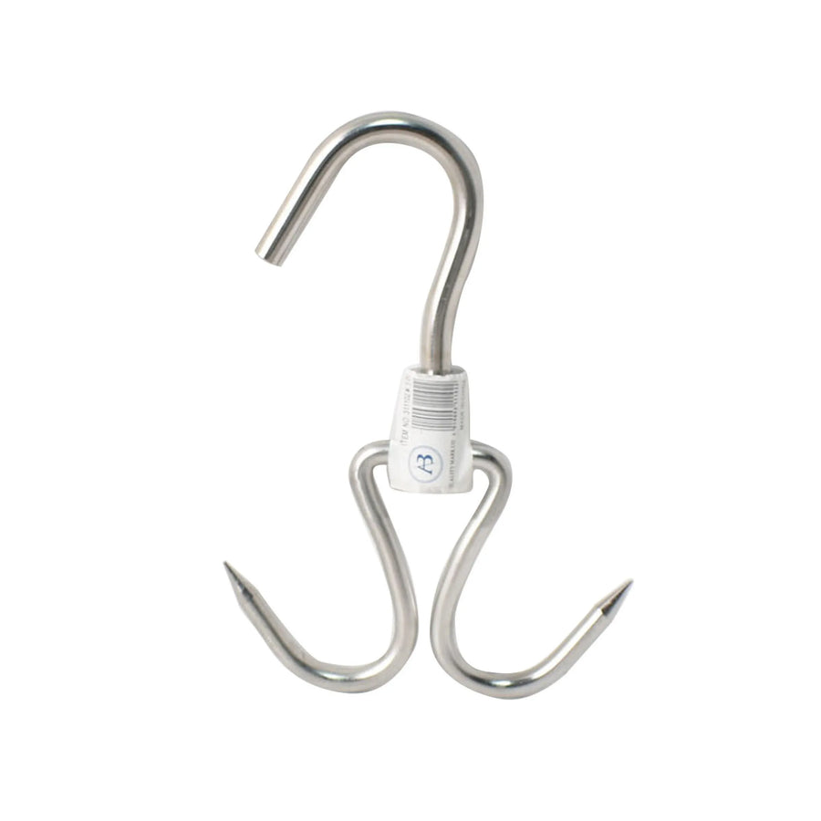 Double steel meat hanger