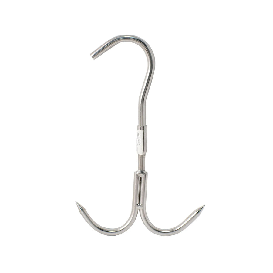 Double steel meat hanger