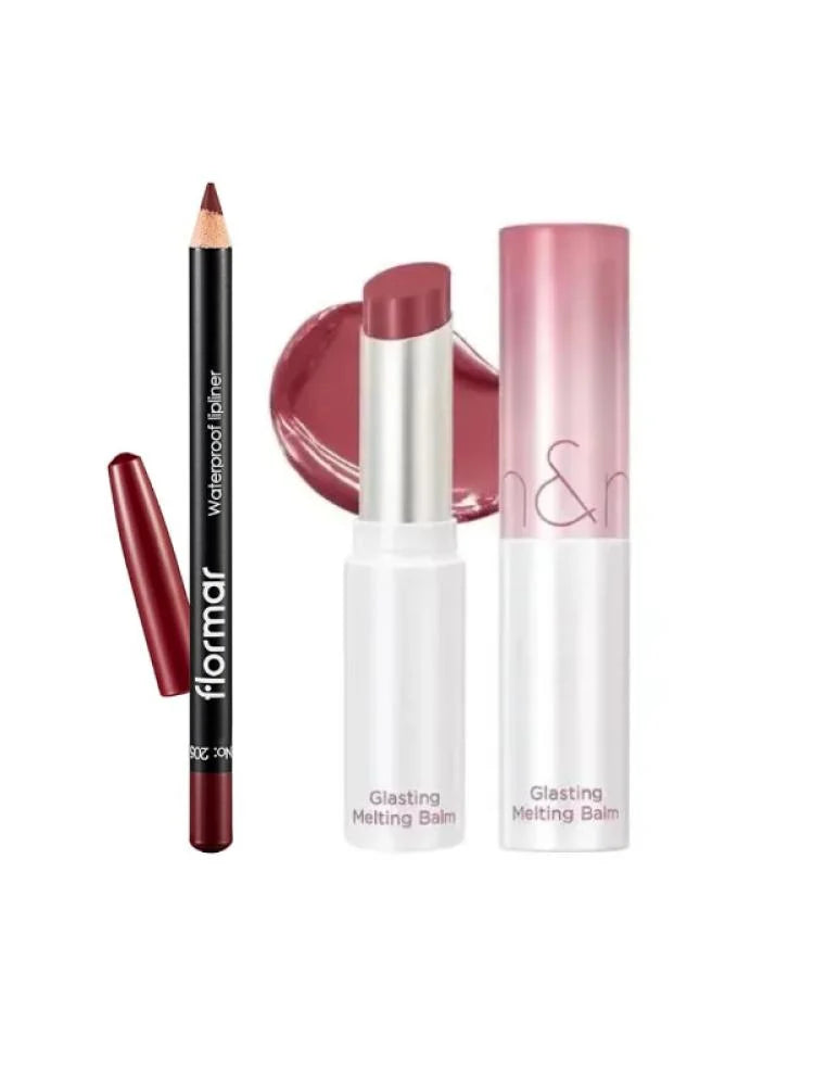 مجموعة الشفاه اليومية ترطيب و لمعان - 2 قطع