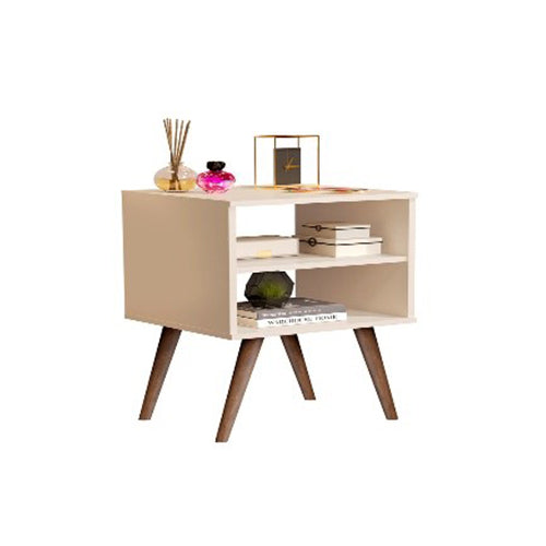 طاولة جانبية لغرف والنوم وغرف المعيشة والمنزل لون اوف وايت