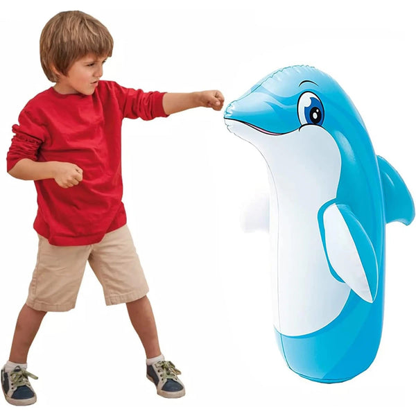 Saco de boxeo inflable de plástico Intex para niños, 97 x 61 cm