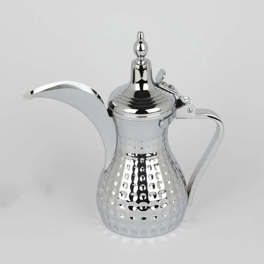 دلة استيل فضي مقاس 0.6 لتر