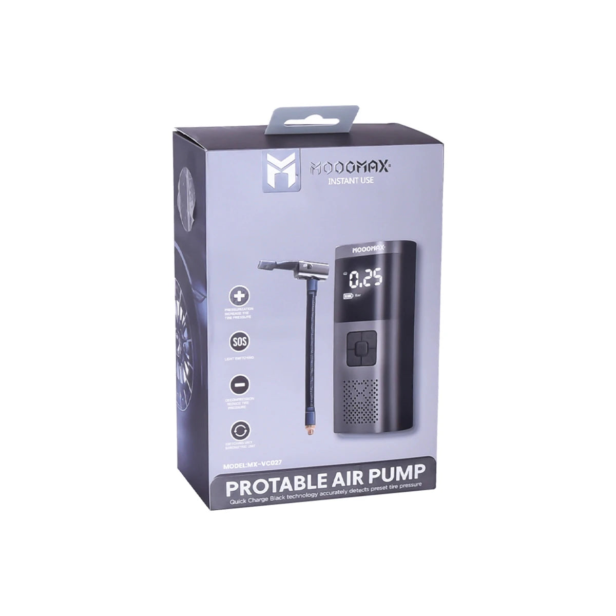 منفاخ هواء متنقل من موج ماكس بشاشة رقمية