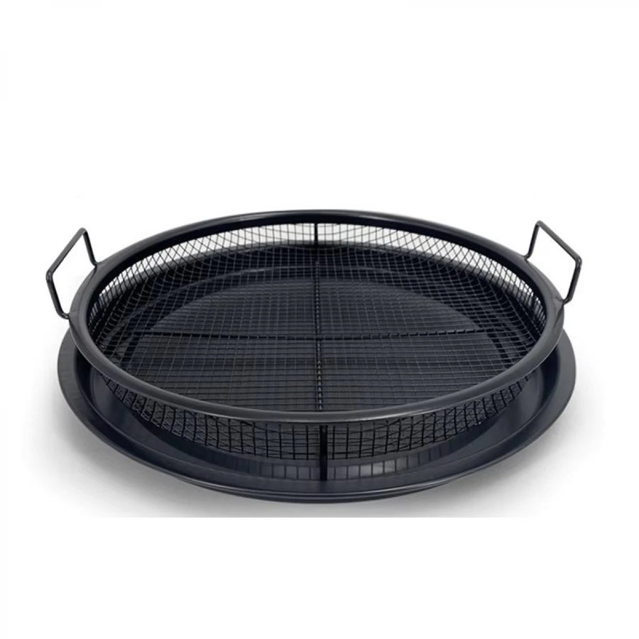 صينية فرن غير لاصقة دائري 32.5 سم اسود