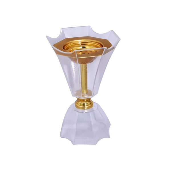 مبخرة بلاستيك شفاف صغير 19سم