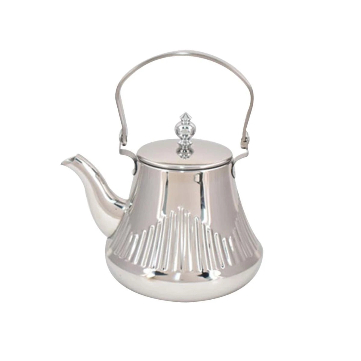 ابريق شاي استيل فضي 1200مل LLT331