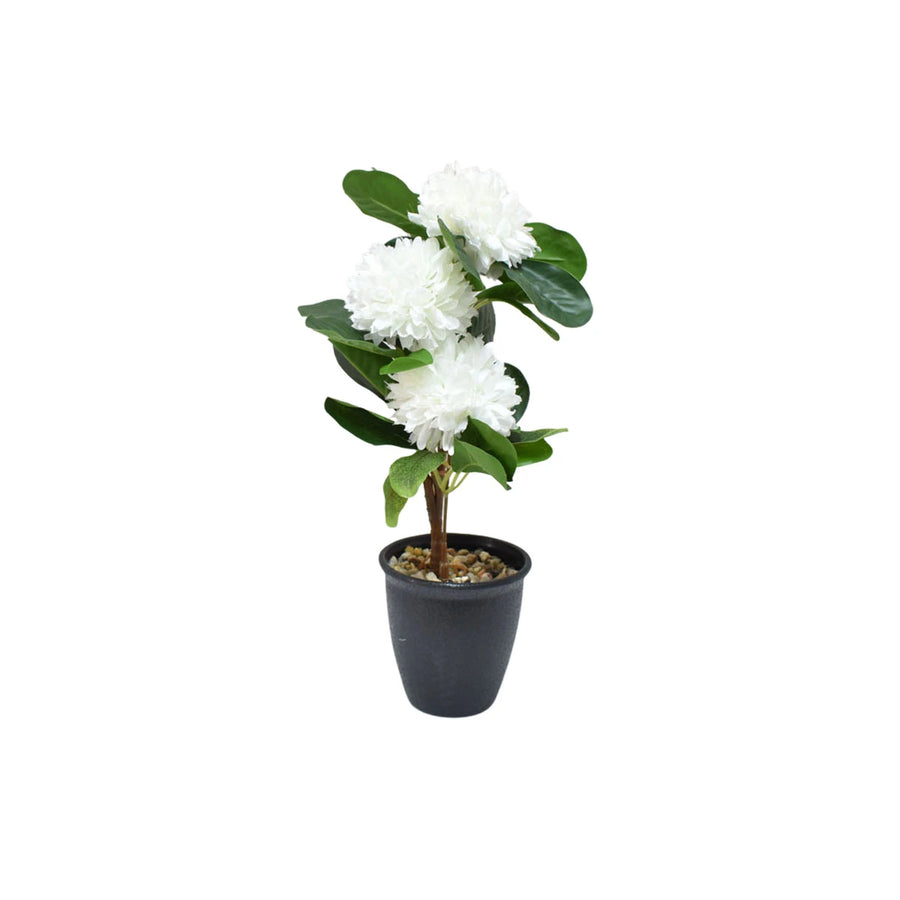 प्लास्टिक बेस वाला फूलदान, 28 सेमी