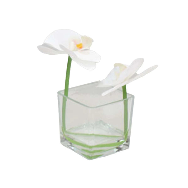 مركن ورد بقاعدة زجاج 15سم