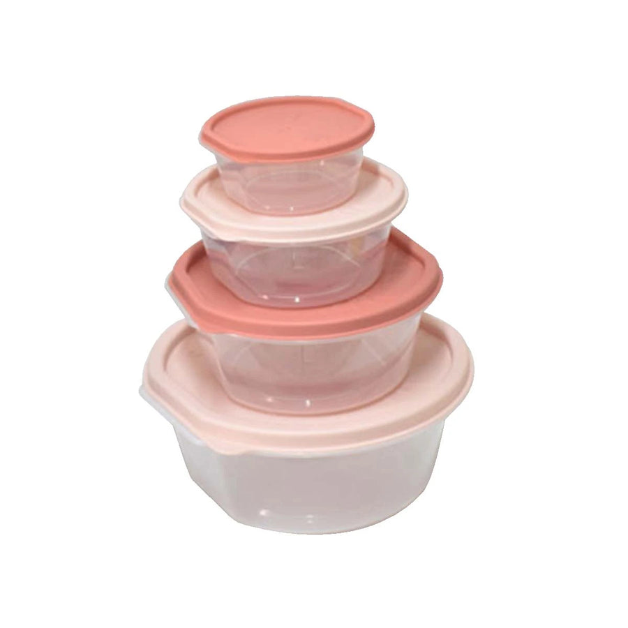 طقم حافظات تخزين بلاستيك دائري 4 قطعة 910160