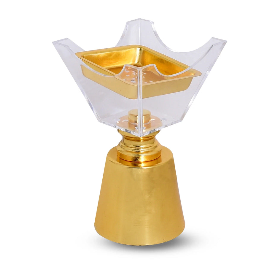 مبخرة بلاستيك بقاعدة استيل صغير 15سم