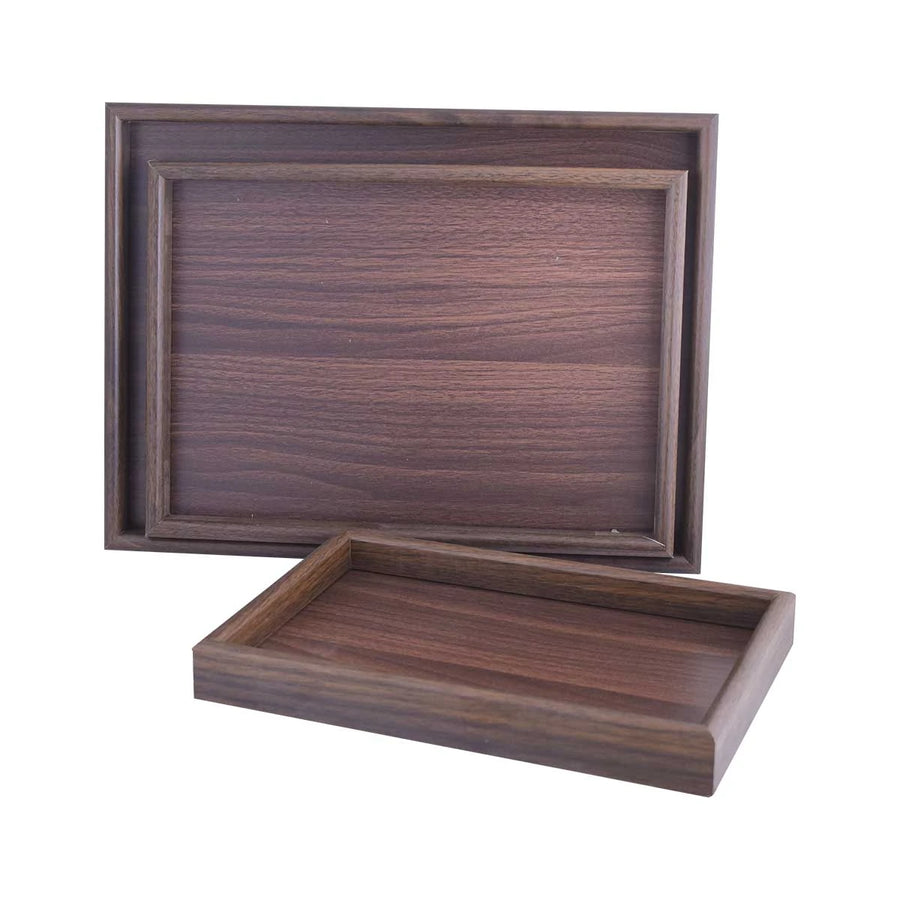 طقم طوفريات خشب مستطيل 3 قطعة