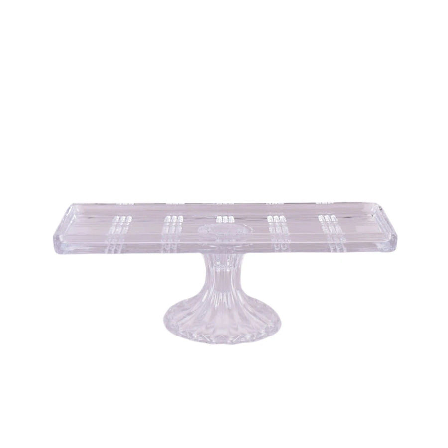 صحن تقديم زجاج مستطيل شفاف 32 × 11 × 12سم 783471