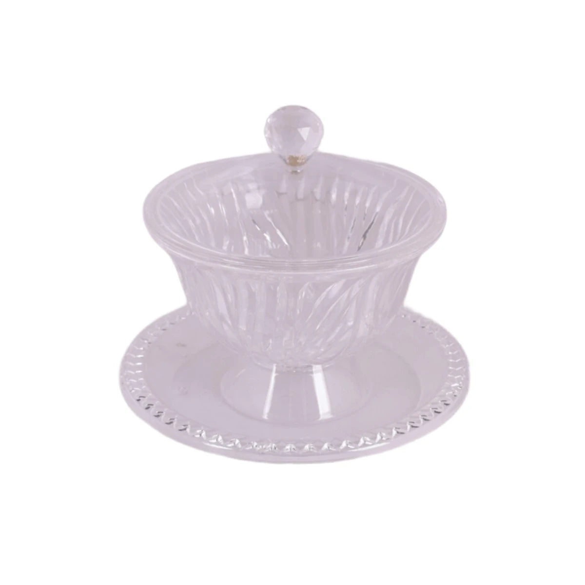 تمرية اكريليك شفاف بغطاء 14سم